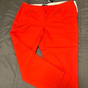 Lands' End Bold Crimson Orange/Red Pants